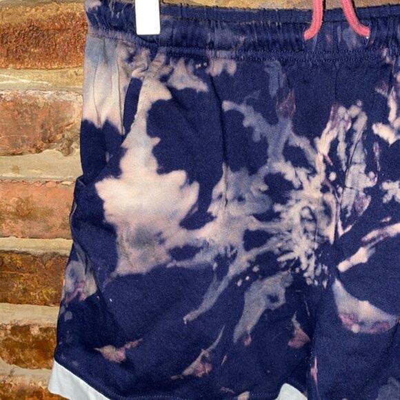 Saks Fifth Avenue Custom Bleach Dyed Sweat Shorts Women's Size XS - Picture 2 of 7